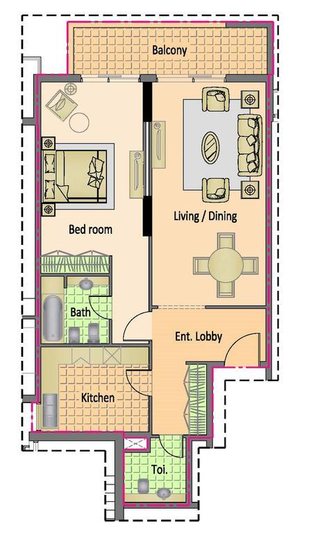 Nojoum Hotel Apartments Llc Dubai Eksteriør billede